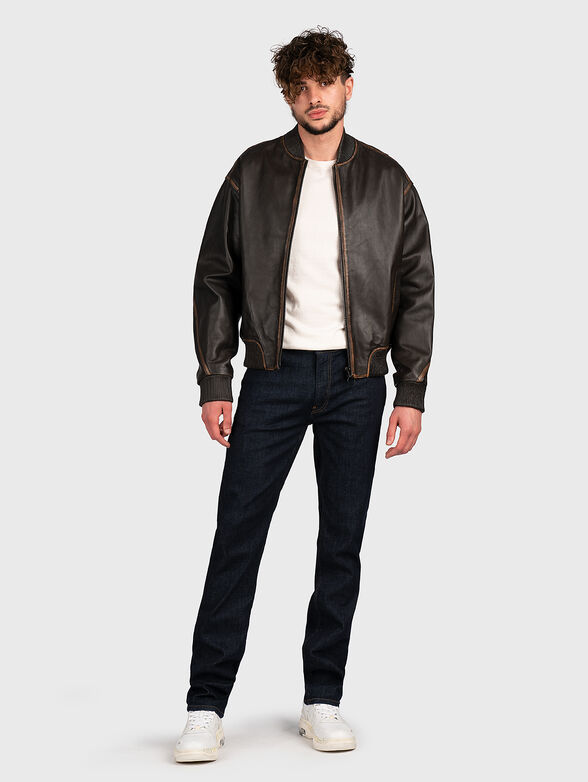 Leather bomber jacket - 2