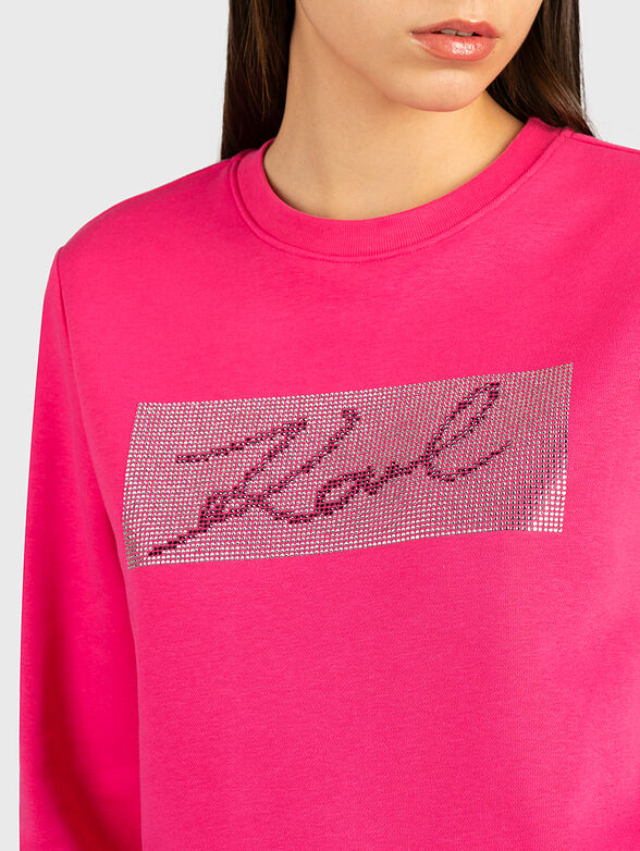 SIGNATURE Sweatshirt with glamorous logo - 2