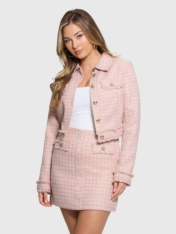 Cropped blazer made of tweed - 1