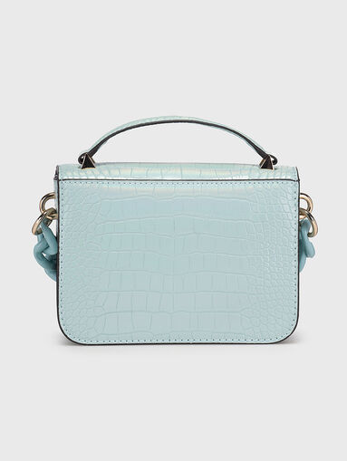 CORINA blue bag with croc texture - 3