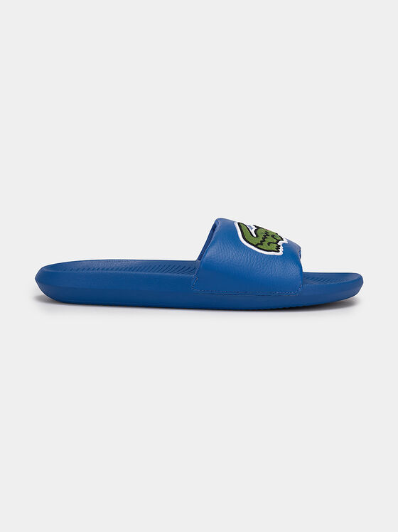 Blue beach slippers - 1