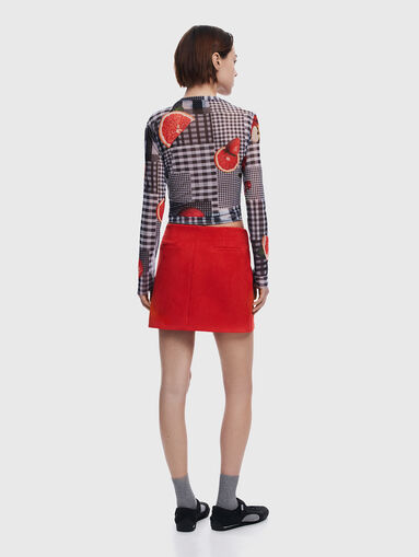 Long sleeve blouse with print - 2