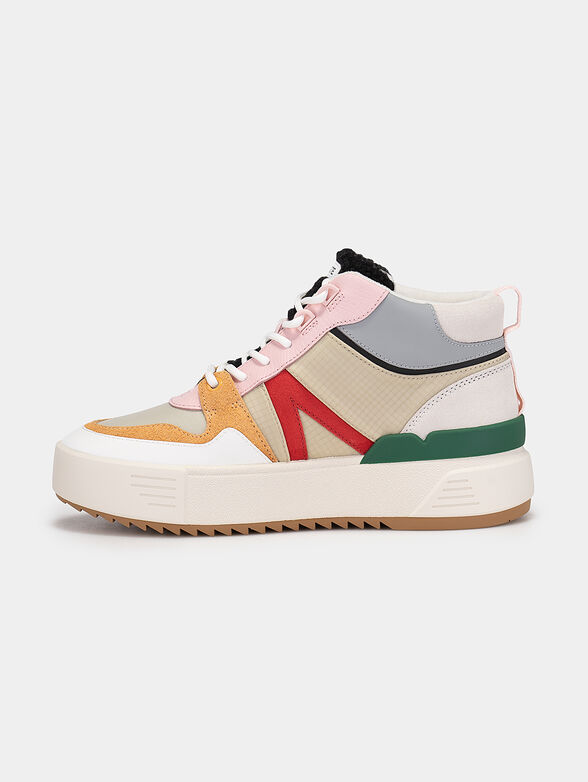 High-top sneakers with colorful inserts - 3
