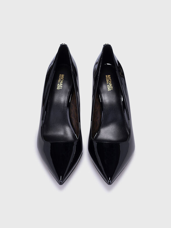 ALINA black heeled shoes with lacquer effect - 5