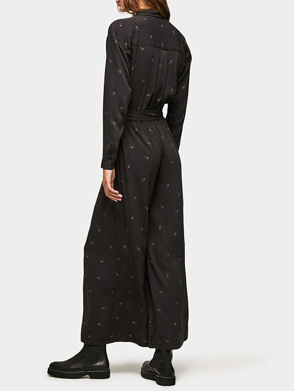 PAM black jumpsuit with belt - 1