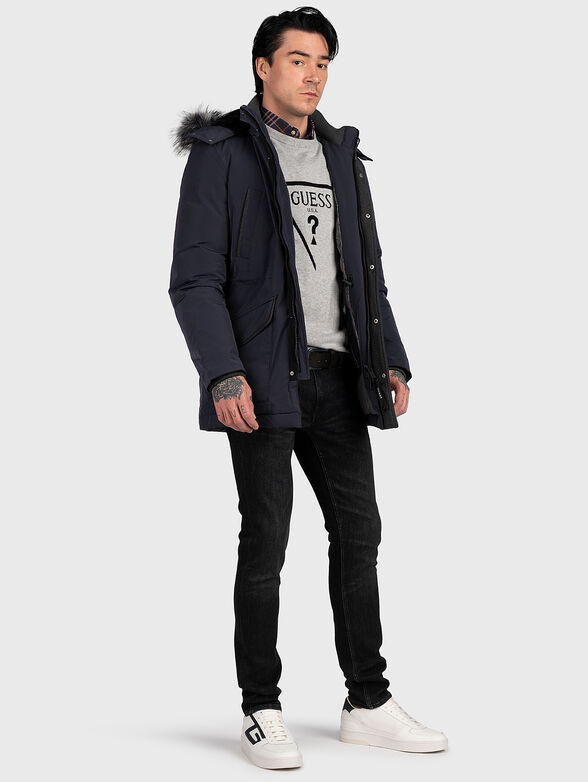 ROB black sweatshirt with logo accent - 2