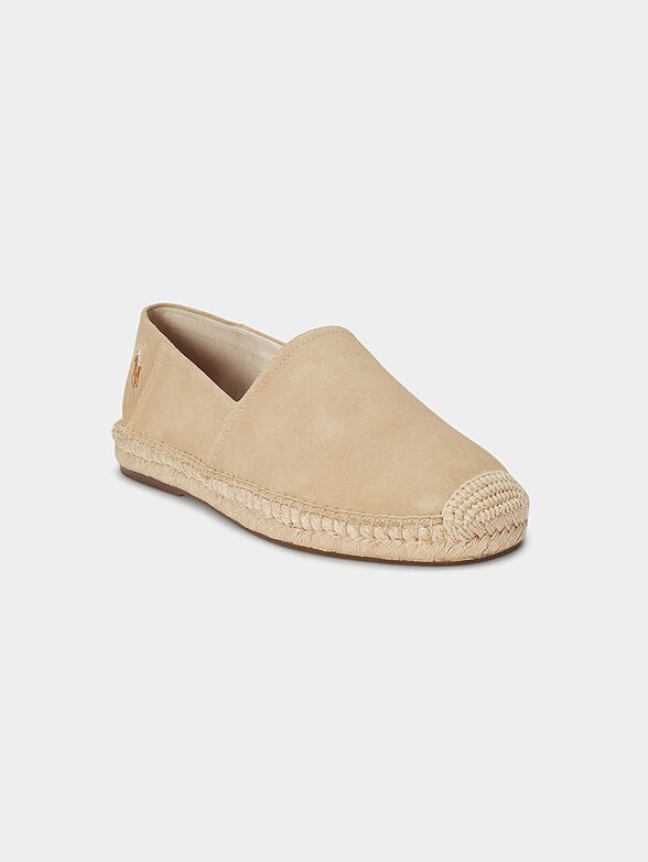 CEVIO suede espadrilles in beige - 2