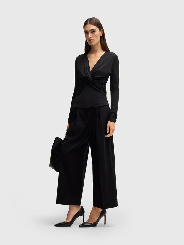 TAMANIA wool cropped trousers - 3