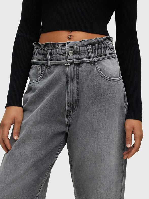 GLORILDE grey high waist jeans - 3