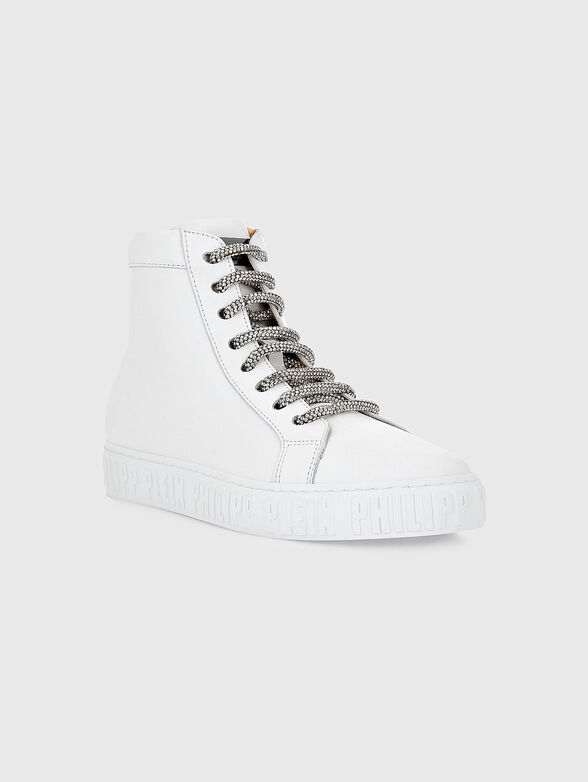 High leather sports shoes - 1