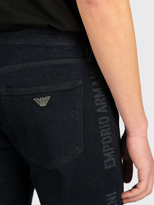 Slim jeans with logo letterings - 4