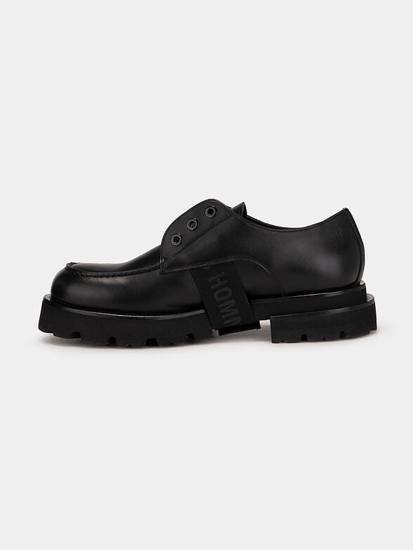 Black slip-on shoes - 4