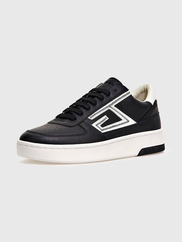 SILEA black sports shoes with contrasting inserts - 2