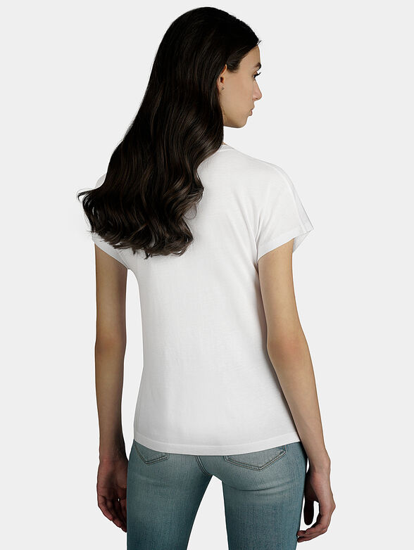 GLAMOUR Grey t-shirt with print and beads - 3