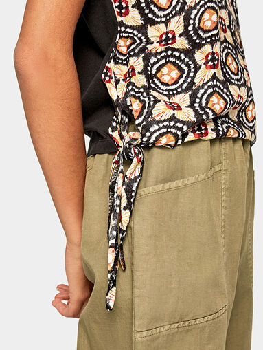 FREEDOM T-shirt with floral print and laces - 3
