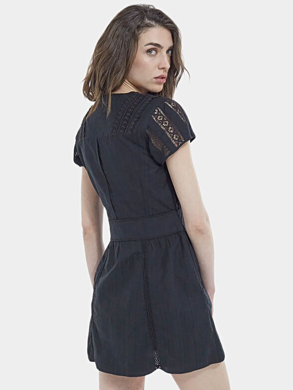 Short dress in black color - 2