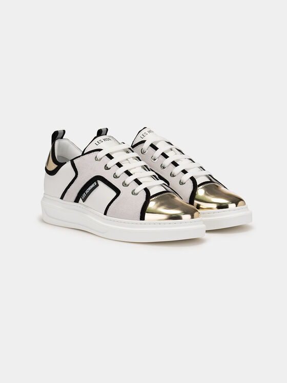 Sneakers with gold accents - 2