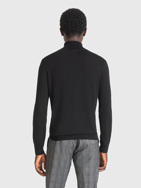 High-neck black sweater  - 2