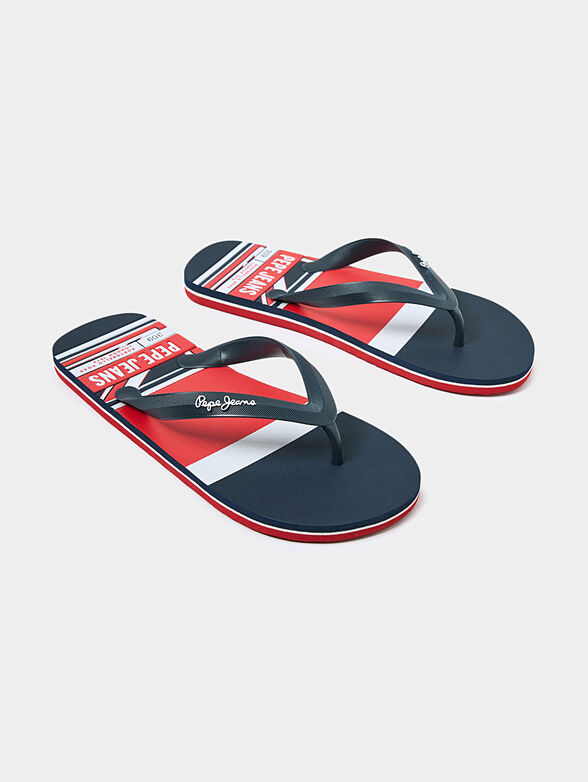 WHALE flip flops in black color - 2