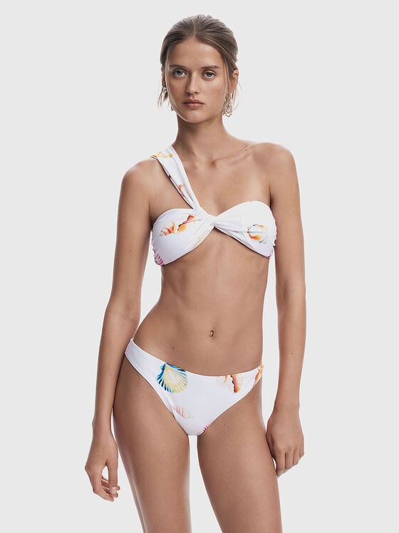 OCEAN printed bikini top - 1