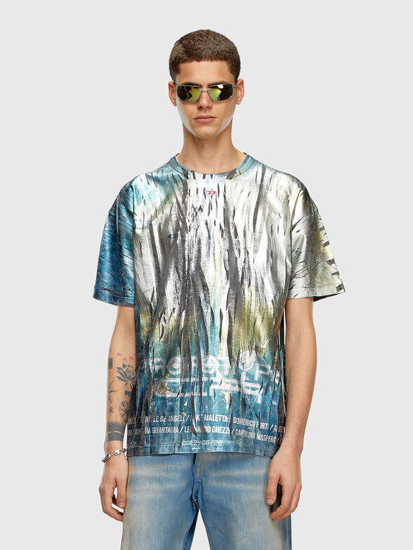 T-BORD-Q1 T-shirt with multicolour print - 1