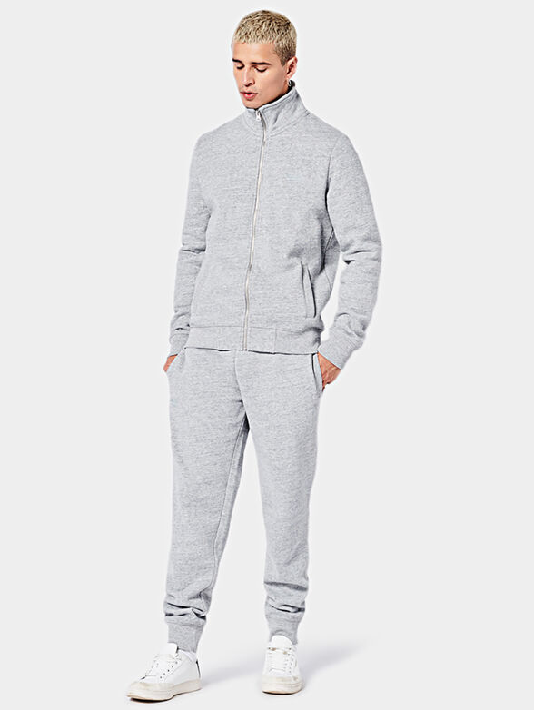 Sweatshirt with logo embroidery - 1