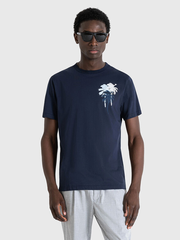 T-shirt with tropical print - 1