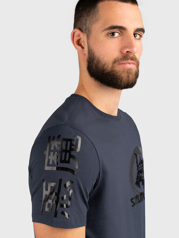 TS163 grey t-shirt with print - 3