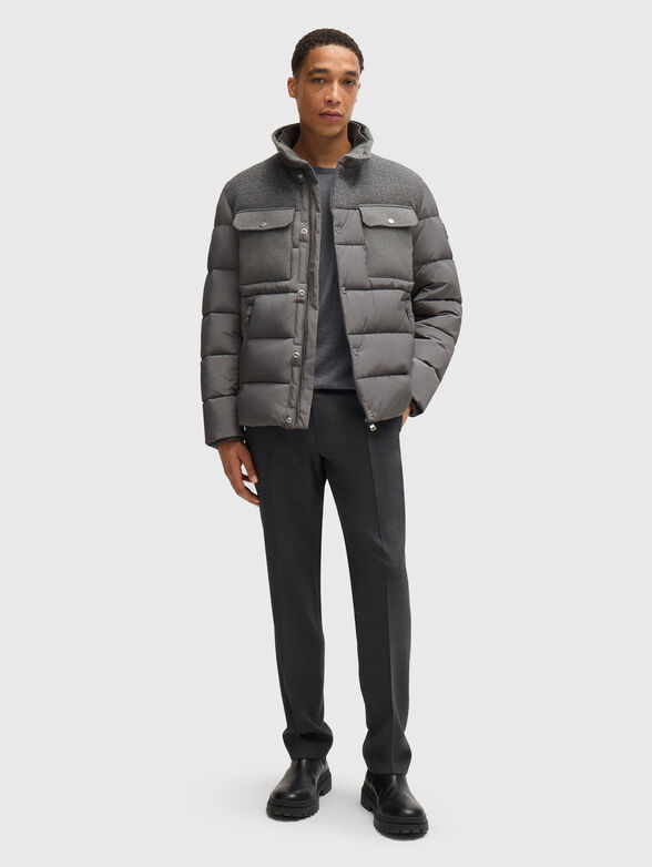 Quilted jacket with different textures - 2