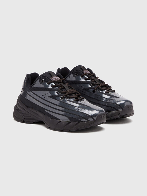 D-AIRSPEED black sneakers with metallic effect - 2