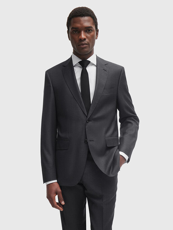 Two-piece wool suit in grey - 4