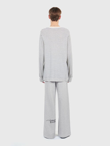 Striped blouse in wool and cashmere - 2