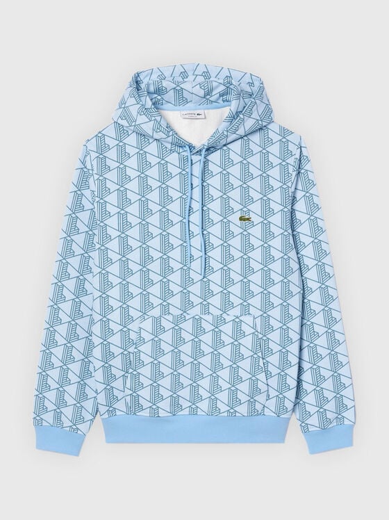 Sweatshirt with hood and print - 1