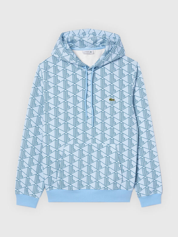 Sweatshirt with hood and print - 1