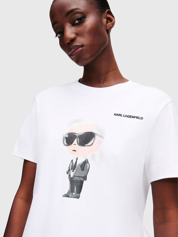 Cotton T-shirt with logo print - 3