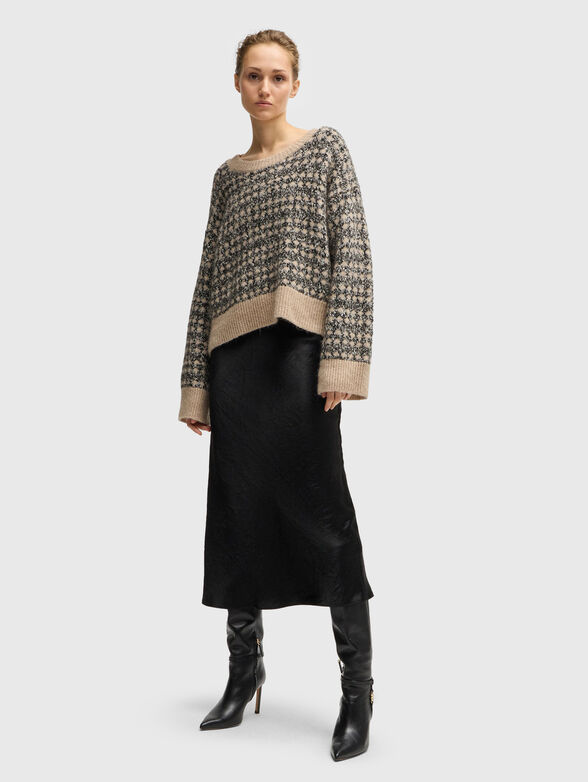 Wool blend oversized sweater - 1