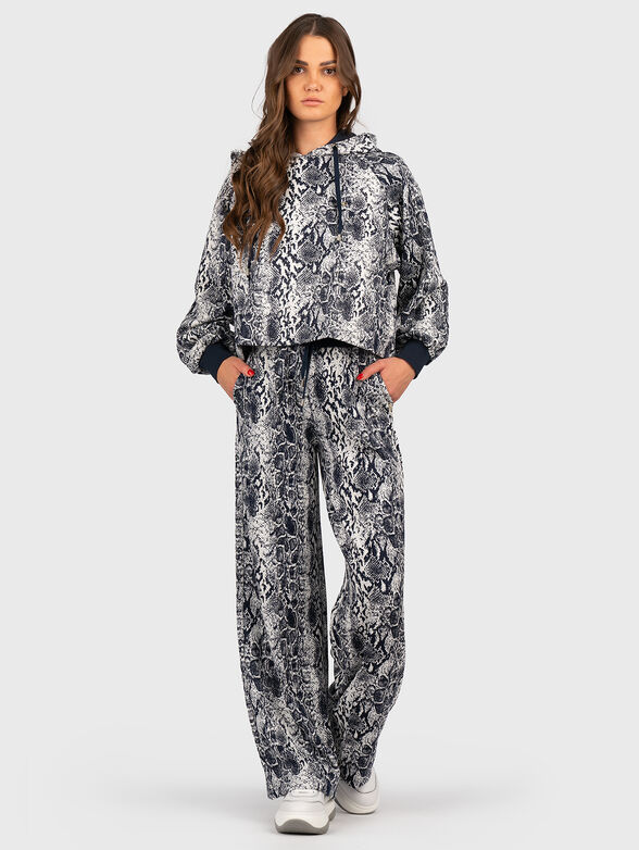 Snake printed sweatpants - 4