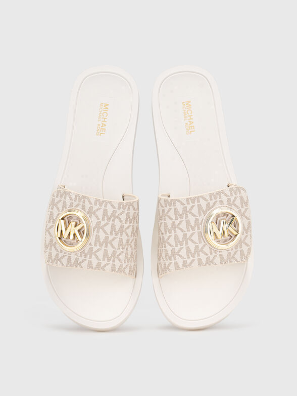 CHARM slippers with logo detail - 6