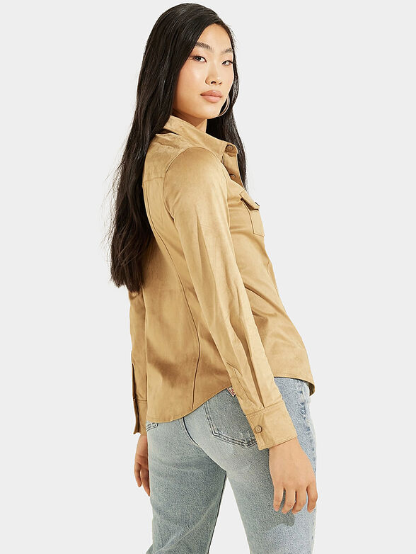 DAISY shirt with suede texture - 4