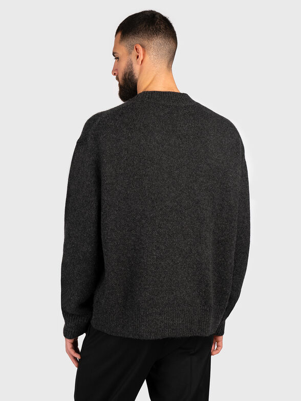 Oversized sweater in wool blend  - 3
