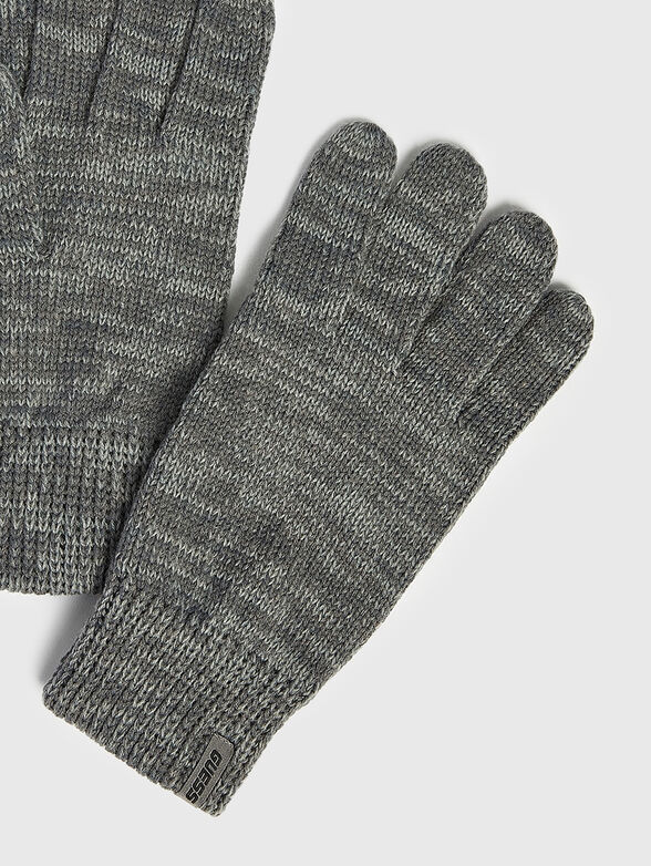 Knitted gloves with logo detail - 2