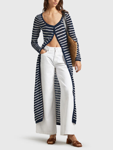 Striped dress with buttons - 4