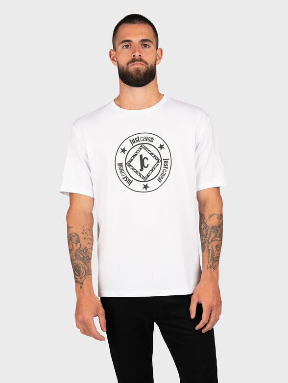 White T-shirt with contrast detail - 0