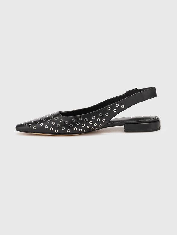 Leather ballet flats - 3