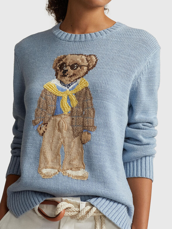 POLO BEAR blue sweater  - 4