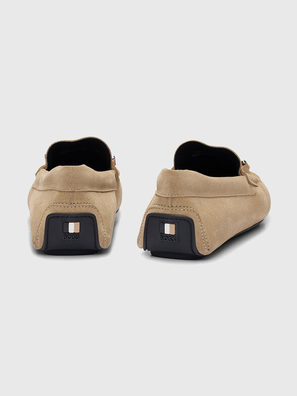 NOEL beige suede loafers - 2