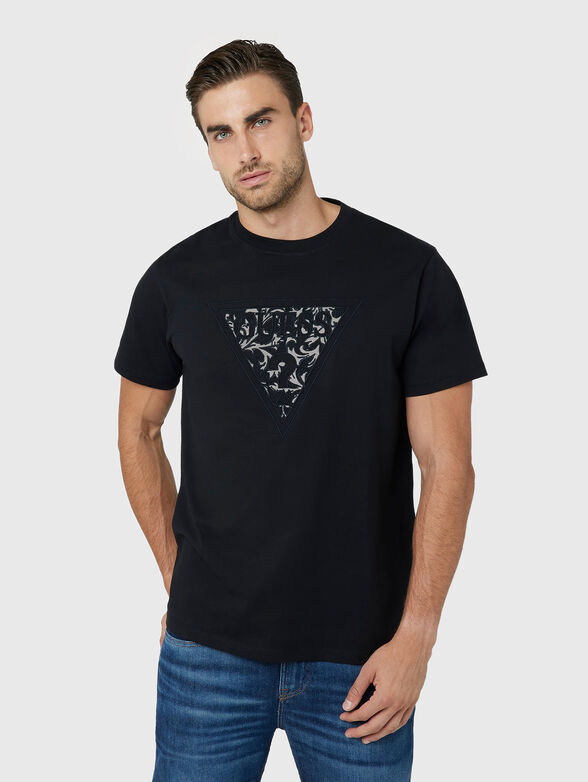 T-shirt with logo embroidery - 1