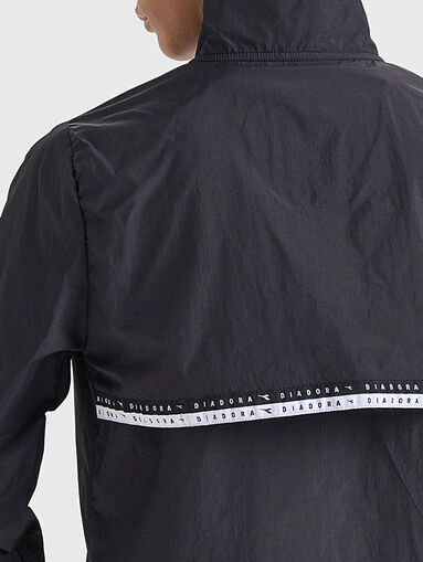Black sports windproof jacket - 4