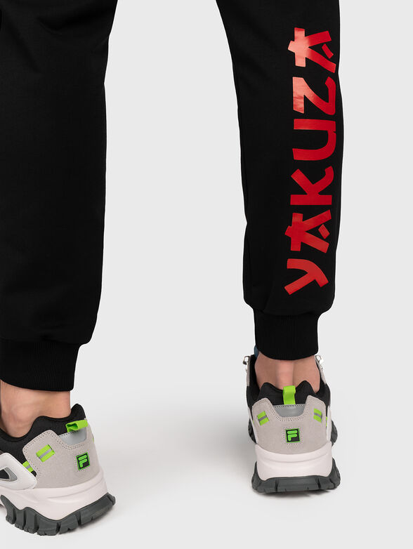 JSP002 sports pants with laces and print - 4