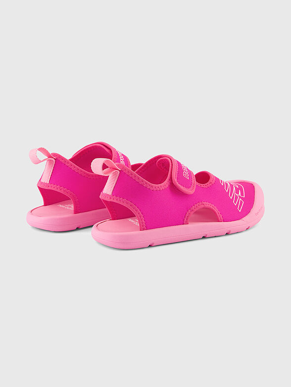 CRSR pink sandals with logo accent - 3